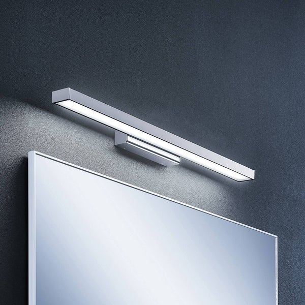 Lindby LED Wandleuchte, Wandlampe Bad Alenia (spritzwassergeschützt (Modern) in Chrom aus Aluminium (1 flammig ) - Wandleuchten Spiegelleuchte Badezimmer Wandbeleuchtung Badezimmerleuchte