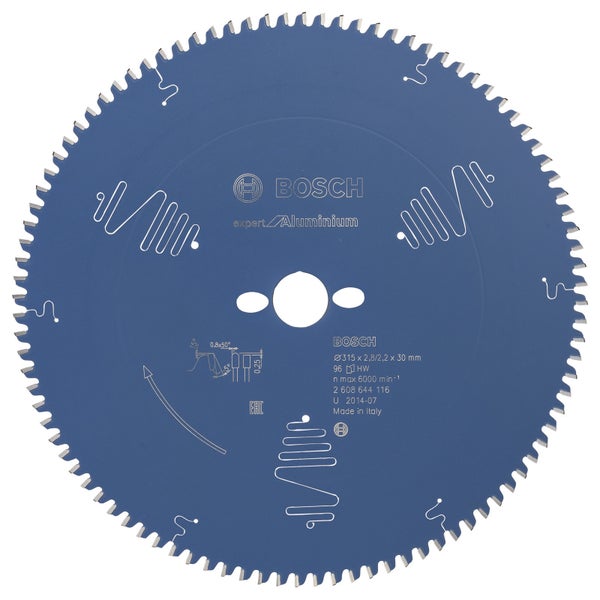 Bosch Kreissägeblatt Expert for Aluminium für Kapp- und Gehrungssägen 315 x 30 x 2,8 mm 96 - 2608644116