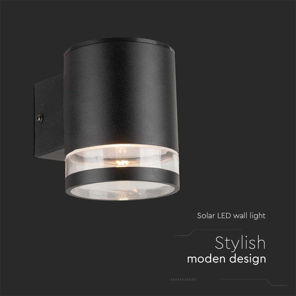 Solarbetriebene LED-Wandleuchte