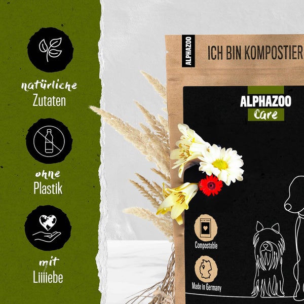 ALPHAZOO Seealgenmehl 500g für Hunde und Katzen I Ascophyllum Nodosum Seealgen
