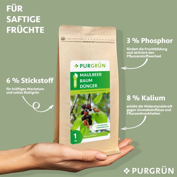 Purgrün Bio-Maulbeerbaum-Dünger 1 kg