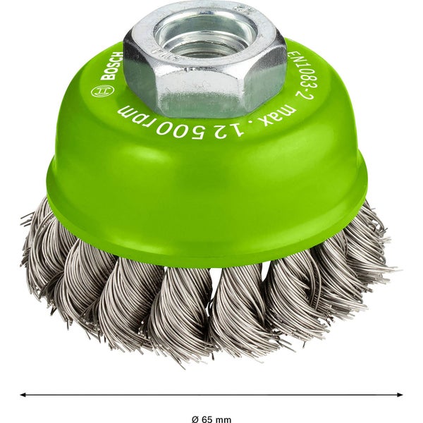Bosch PRO Stainless Steel heavy Topfbürste 65 x 0,35 mm Gewinde - 2608622104
