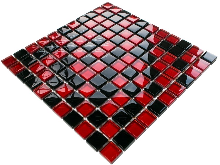 Glasmosaik auf Netz für Bad und Küche 30cm x 30cm  - Milan