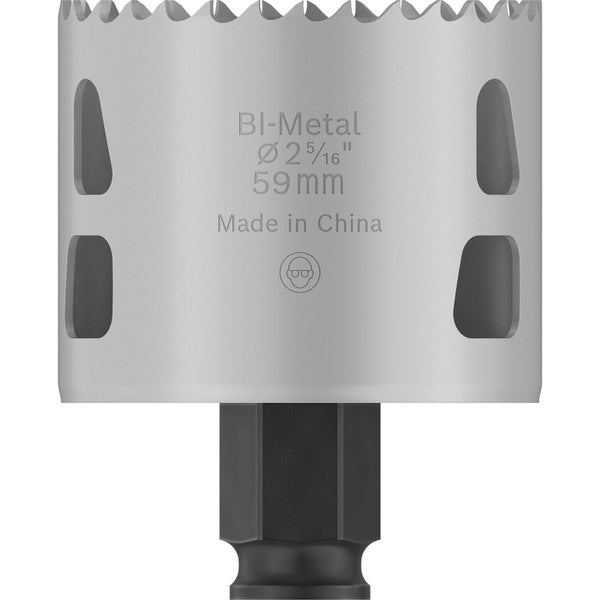 Bimetall Lochsäge mit 59 Millimeter Durchmesser