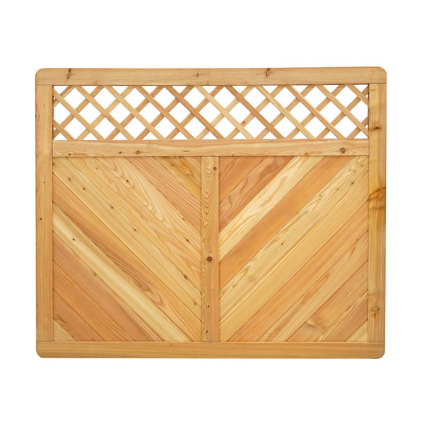 Holzzaun mit Rautenmuster