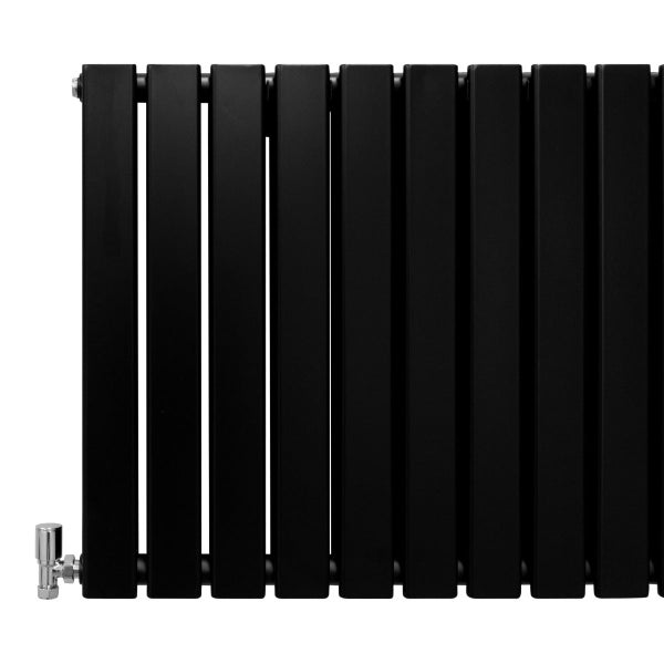 Paneelheizkörper Matte Schwarz 600mm x 700mm