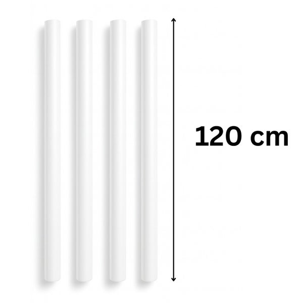 Vier Profile mit einer Länge von 120 Zentimetern
