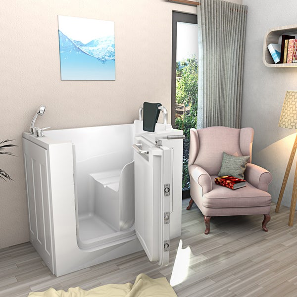 Sitzbadewanne Senioren Sitzwanne mit Tür S08-B-R 110x68cm