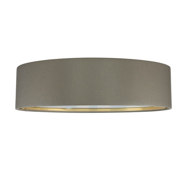 Graue Stoff-Wandleuchte