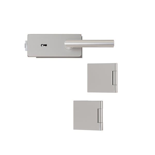 Türdrücker-Garnitur mit zwei Türbändern