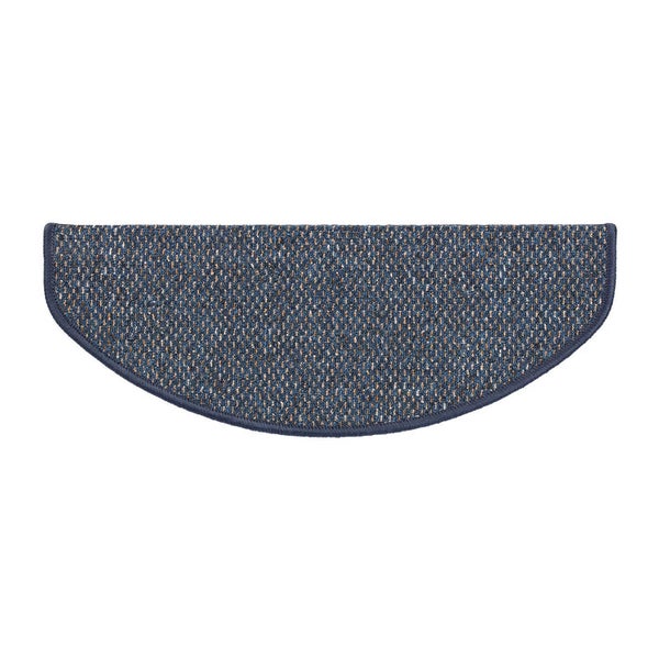FLOORDIREKT Stufenmatte Ponto - Unempfindlich & Pflegeleicht - Blau - Rechteckig - 23,5 x 65 cm