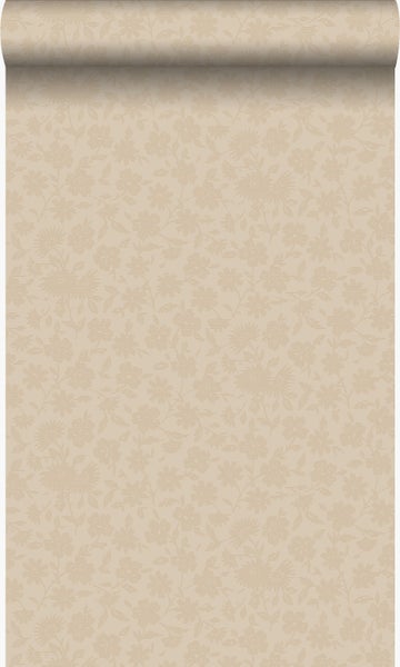 Origin Wallcoverings Tapete Blumen Altweiß - 53 cm x 10,05 m - 345437