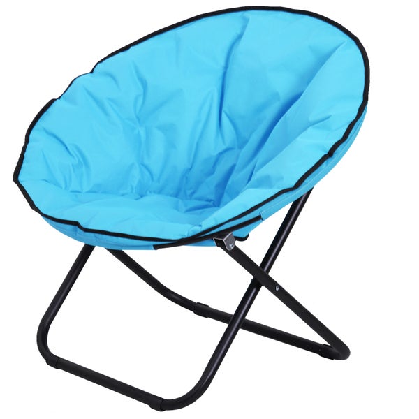 Outsunny Klappstuhl, faltbar, Metall + Oxfordstoff, 80 x 80 x 75 cm, Blau