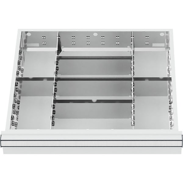 WS24 Schubladeneinteilung Metalleinteilung BLH 200-300 mm Innenmaß 500 x 450 mm - WS24-100182