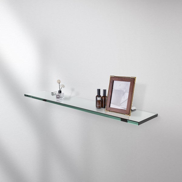 EMKE Glasregal 780 x 92 x 8 mm, 8 mm dickes ESG-Sicherheitsglas, klare Farbe