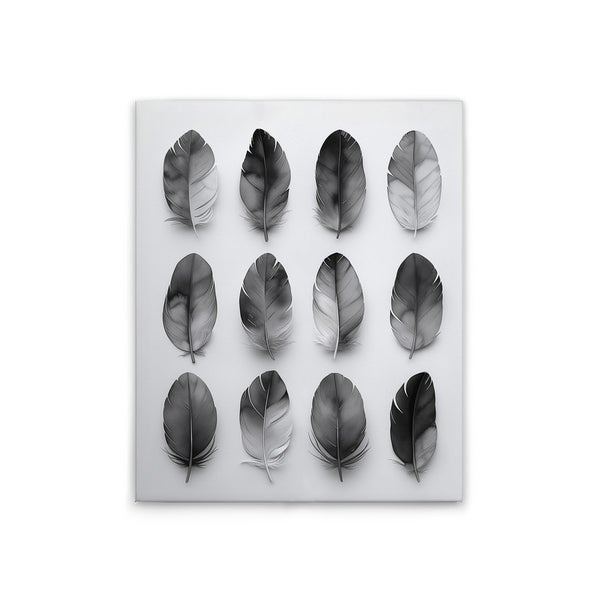 Dekoratives Wandbild mit Feder-Motiv