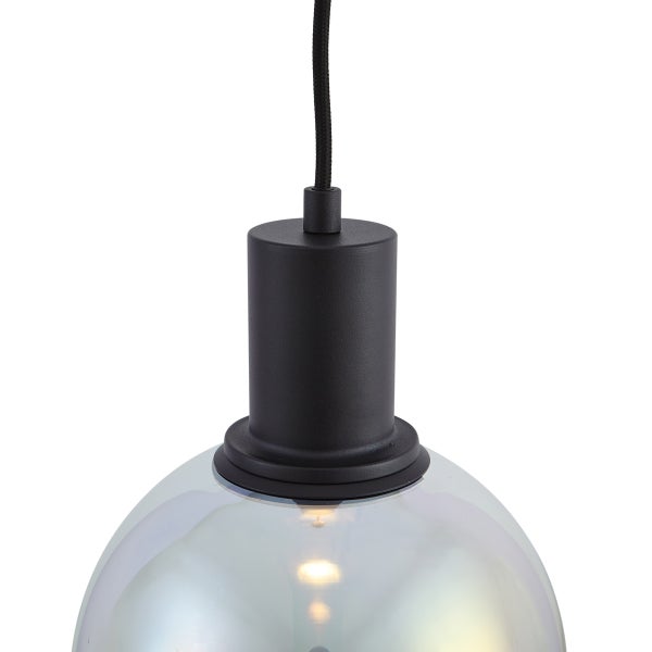 Hängelampe mit Glasschirm