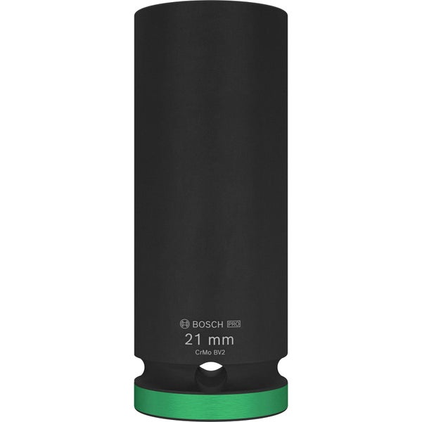 Bosch Pro Tiefbett-Schlagschraubernuss, 21 mm, 1/2-Zoll-Vierkantantrieb