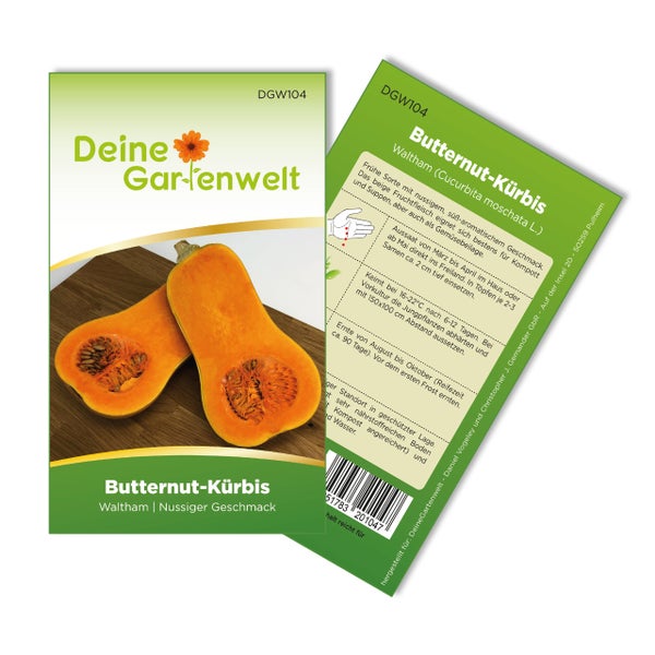 Aussaat von März bis Mai, Ernte von August bis Oktober, Gewicht bis 2,5 Kilogramm. Inhalt reicht für circa 8 Pflanzen.
