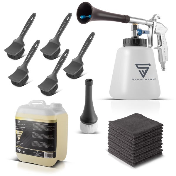 STAHLWERK Druckluft-Reinigungspistole RP-90 ST Set mit 5 Liter Universalreiniger