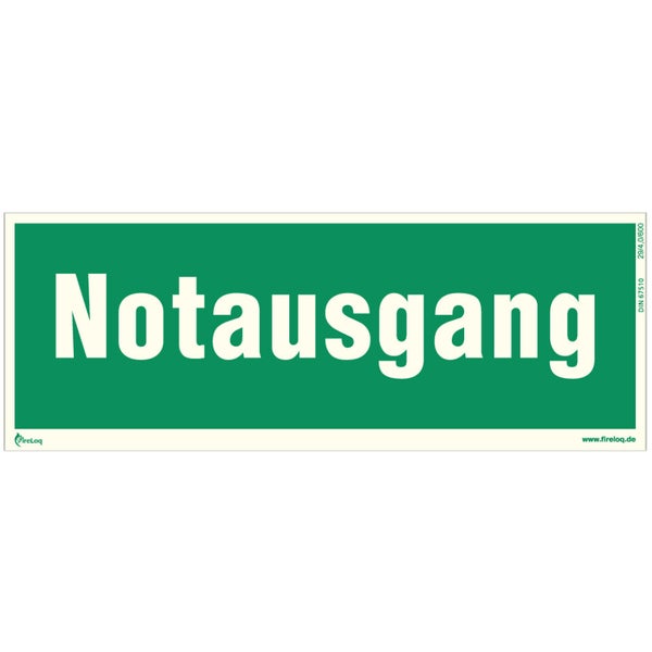 Notausgang Schild