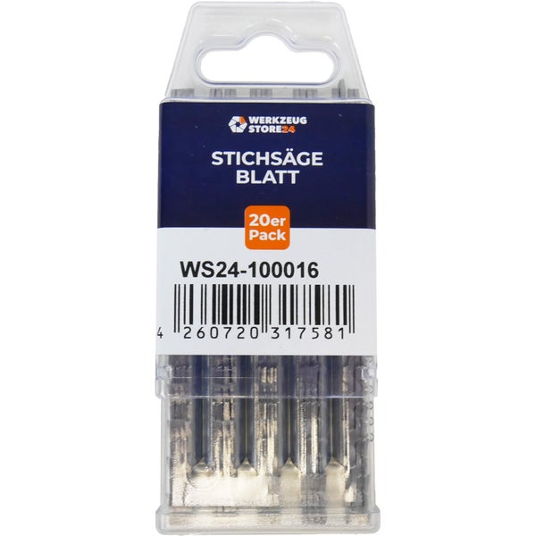 WS24 20x CV-Stichsägeblatt geschliffen/geschränkt GL 100 VL 75 mm schnell - WS24-100016