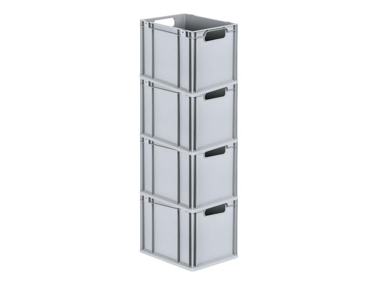 PROREGAL Spar Set 4x Eurobox Nextgen Economy Griffe Offen HxBxT 32 x 30 x 40 cm 30 Liter Eurobehälter Transportbox Transportbehälter