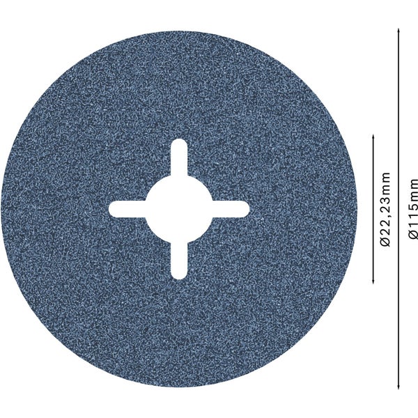 Schleifscheibe mit 115 Millimeter Durchmesser