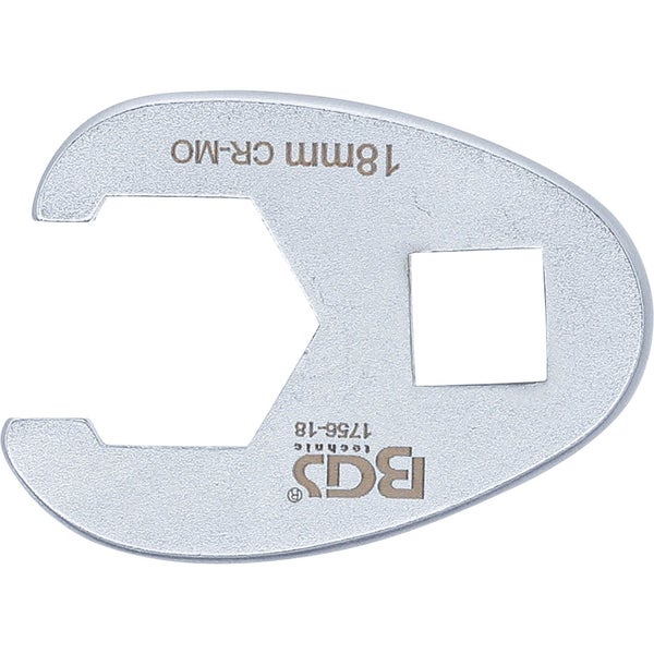 BGS Hahnenfußschlüssel Antrieb Innenvierkant 10 mm (3/8) SW 18 mm - 1756-18