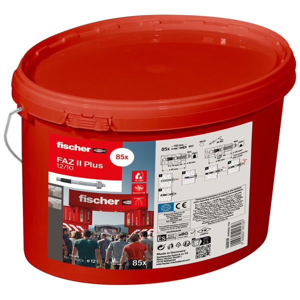 Fischer Bolzenanker FAZ II Plus 12/10 im Eimer (85 St) - 568859