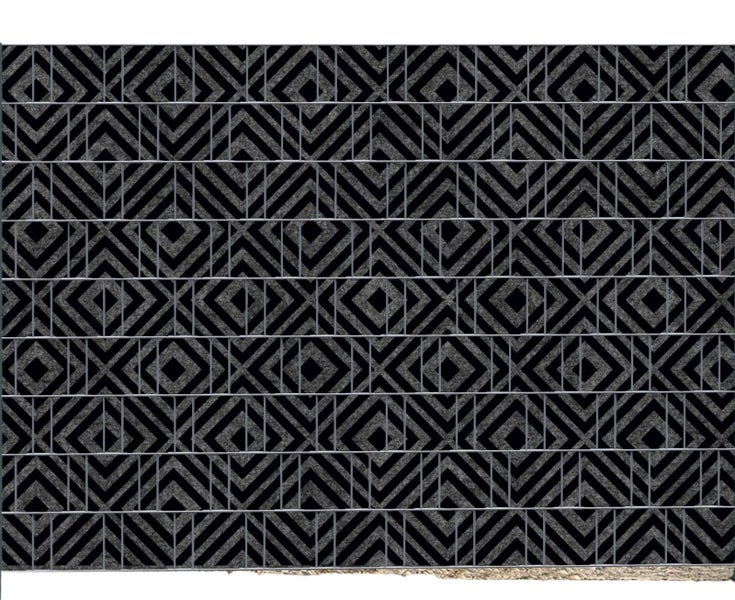 Dekorplatte mit geometrischem Muster zur Zaunverkleidung