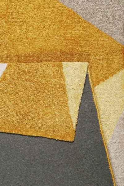 Teppich Gelb Gold Kurzflor Next Time 2.0 WECONhome 70x140 cm