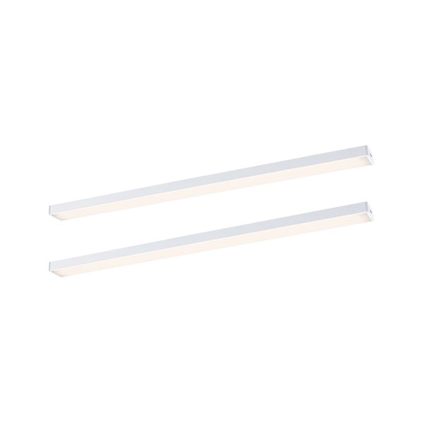 LED Unterschrankleuchte Inline Erweiterungsset 3000K dimmbar 2x4W 350x26mm 2x350lm 24V Weiß matt