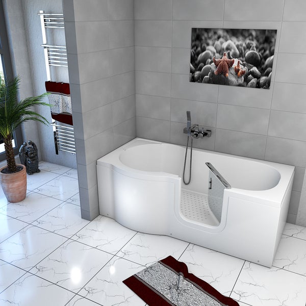 Seniorenwanne mit Tür S12-R Badewanne 85x170cm