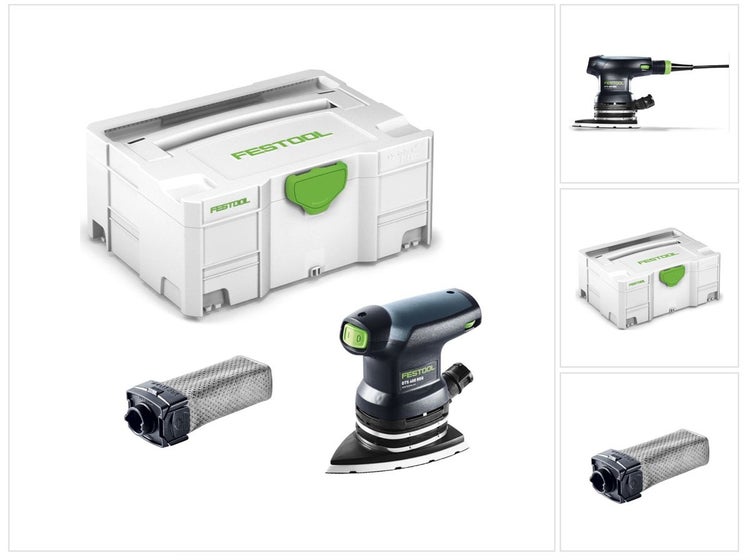 Festool DTS 400 REQ-Plus Delta Schleifer 250W 2mm Hub im Systainer ( 574635 ) + Zubehör + extra Staubfangbeutel