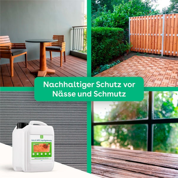 eco:fy Holz- und WPC-Imprägnierung • Versiegelung gegen Grünbelag und Verschmutzungen