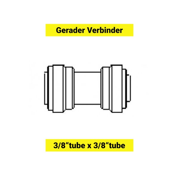 Gerader Reduzierer-Verbinder 1/2 auf 3/8