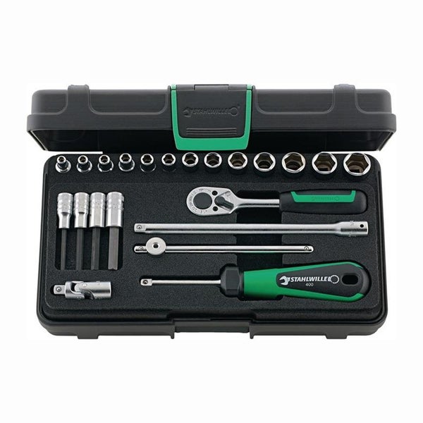 Stahlwille Steckschlüsselsatz 40/44/17/5 KN 22tlg. 1/4″ SW 3,5-13 mm Anzahl Zähne 22 6-kant - 96011113