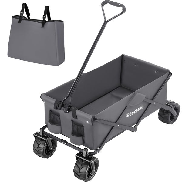 Bollerwagen tectake Heidrun faltbar inklusive Tragetasche, Belastbarkeit 80 kg