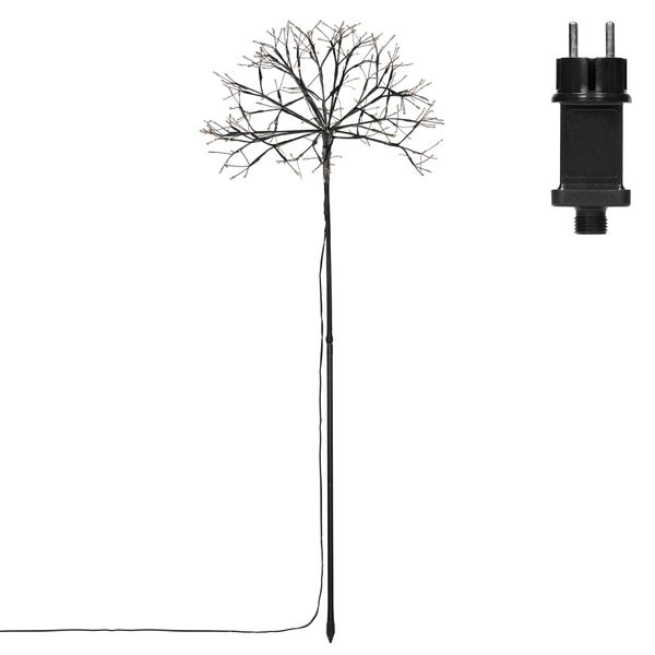 ECD Germany LED-Baum 100 cm 240 warmweiße LEDs, Innen & Außen IP44 Wasserdicht, Lichtbaum Lichterbaum Leuchtbaum Beleuchteter Dekobaum Gartenstecker Weihnachtsdeko Baum mit Beleuchtung für Weihnachten