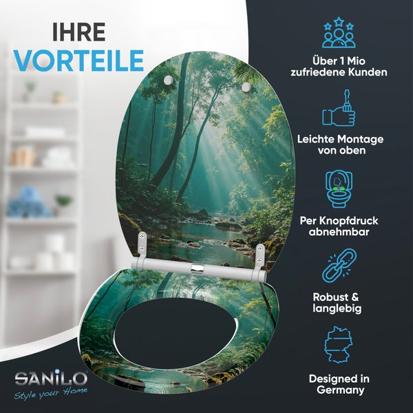 Sanilo WC Sitz mit Waldmotiv