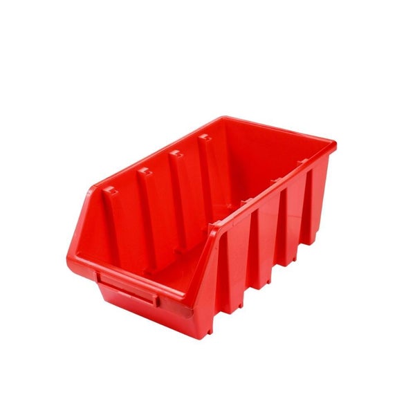 PROREGAL SuperSparSet 10x Sichtlagerbox 4 HxBxT 15,5 x 20,4 x 34 cm Polypropylen Rot