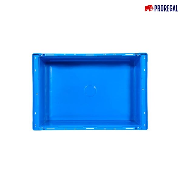 PROREGAL Conical Mehrweg-Stapelbehälter Blau HxBxT 27,3 x 40 x 60cm 47 Liter Lagerbox  Eurobox  Transportbox  Transportbehälter Stapelbehälter