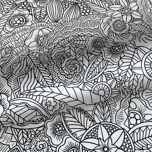 Stoff mit Blumenmuster und Blätterdesign