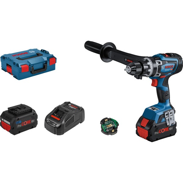 Bosch Akku-Schlagbohrschrauber GSB 18V-150 C / 2x 8,0 Ah ProCORE18V Akku + Ladegerät in L-Boxx - 06019J5105