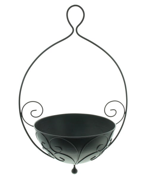 FRANK FLECHTWAREN|Pflanzampel Ranken, 27 x 20 x 42 cm, METALL