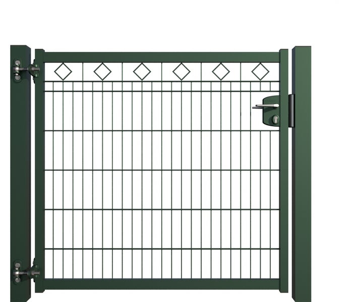 Gartentor mit Schloss und Gitter