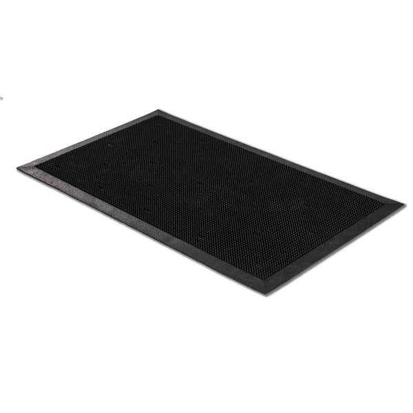 Schwarze Fußmatte für den Innenbereich