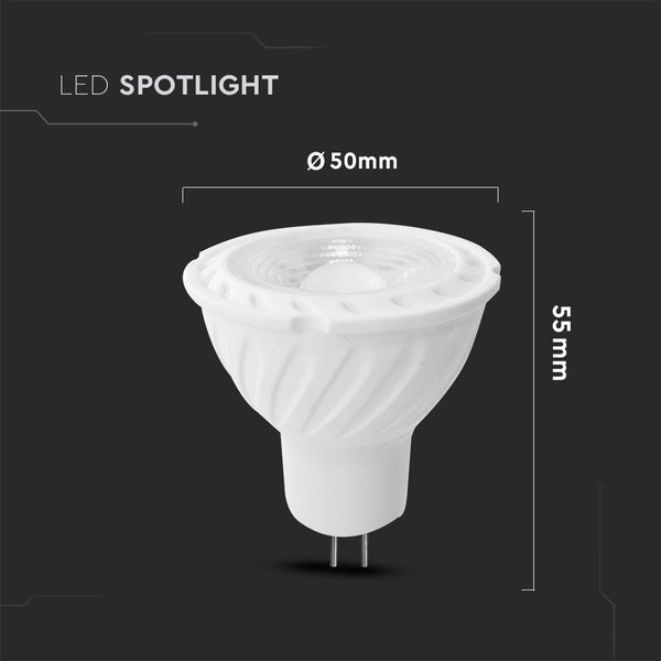 V-TAC VT-267 - MR16 Weiße LED-Strahler - Samsung - Linse 38° -IP20 - 6.5W - 450 Lumen - 6400K -