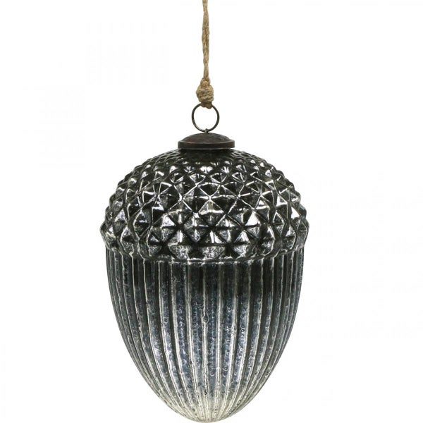 Dekorative Eichel zum Aufhängen mit Strukturmuster